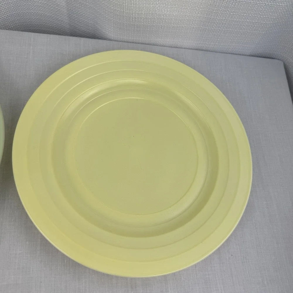 Hazel Atlas Moderntone Platonite Green Yellow 9